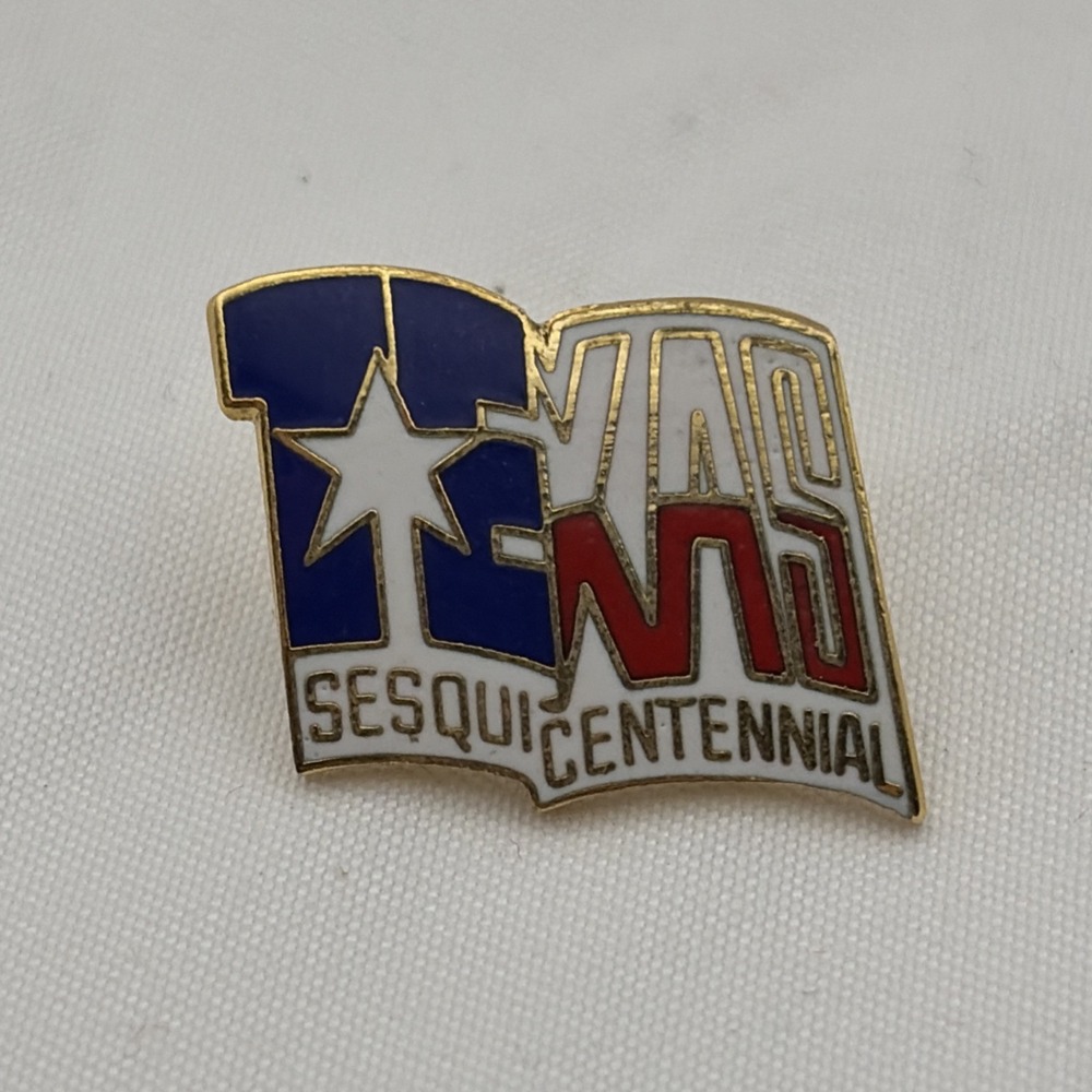 Texas State Flag Sesquicentennial United States Of America Lapel Hat Pin